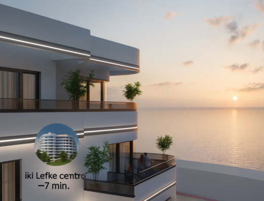 Apartamentai prie jūros Gaziveren, Lefke – jau pastatytas projektas Šiaurės Kipre