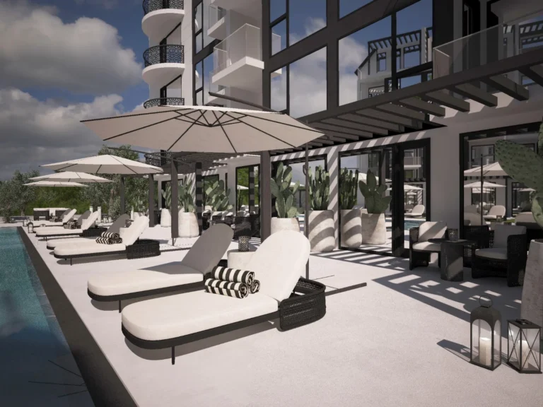 Parduodami 2 kambarių apartamentai B2 su terasa ir baseinu Bulgarijoje